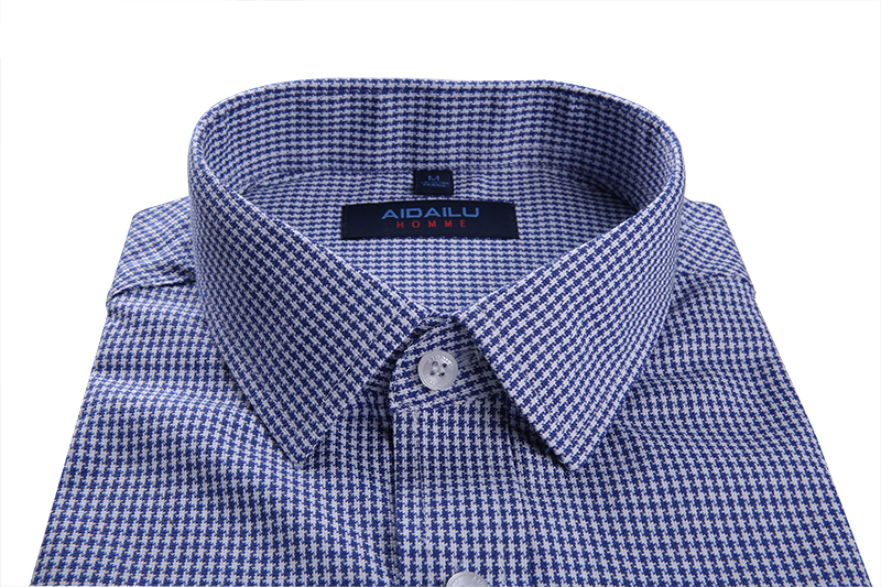Fashion Casual Men's Official Shirt Perfect For Professional And Semi-Formal Occasions That Combines Elegance And Functionality, Featuring A Tailored Fit, A Button-Down Front, And A Subtle Checkered P