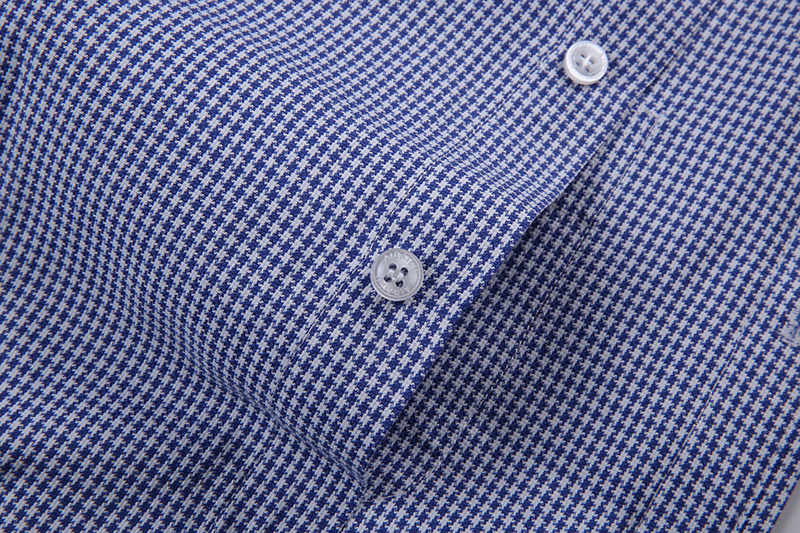 Fashion Casual Men's Official Shirt Perfect For Professional And Semi-Formal Occasions That Combines Elegance And Functionality, Featuring A Tailored Fit, A Button-Down Front, And A Subtle Checkered P