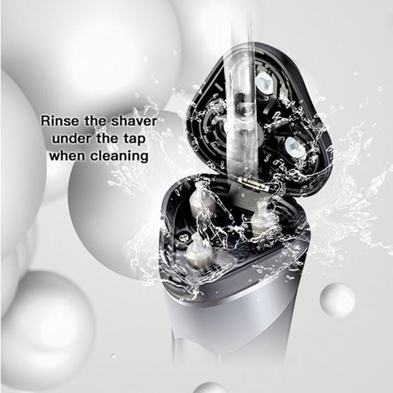 SANZ S- 8313 Electric Shaver Rotary Razor Men Cordless Beard shaving machine Wet Dry USB Rechargeable