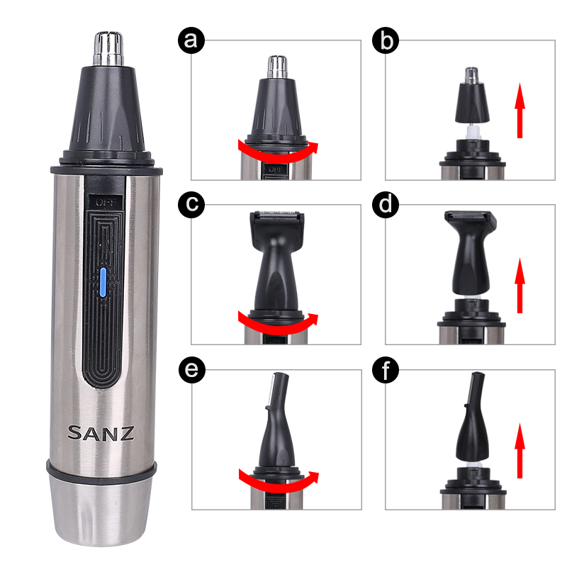 The SANZ Nose, Ear & Face Hair Trimmer (Model: ES-901) Is Your All-In-One Grooming Solution Designed For Precision And Convenience - It Is Lightweight Painless Electric Nose & Ear Face Hair Clipper Re