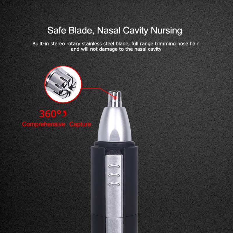The SANZ Nose, Ear, Facial Hair Removal Shaver Hair Trimmer Offers A sleek And Practical Grooming Solution For Men. Featuring a Lightweight, Portable Design And Stainless Steel Blades. Compact And Use