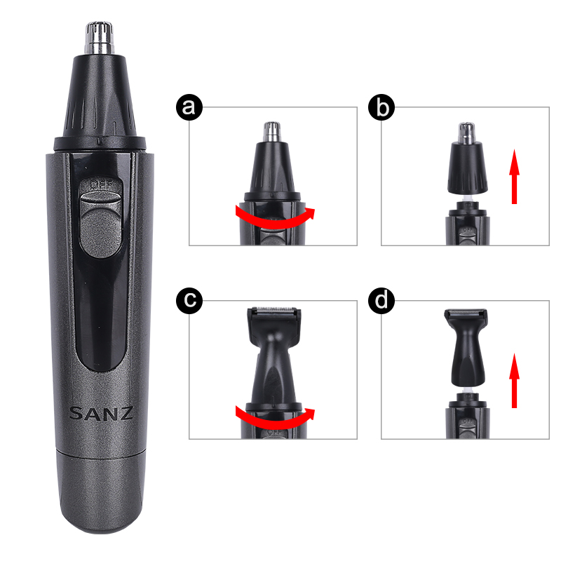 The SANZ Nose, Ear & Face Hair Trimmer (Model: ES-901) Is Your All-In-One Grooming Solution Designed For Precision And Convenience - It Is Lightweight Painless Electric Nose & Ear Face Hair Clipper Re