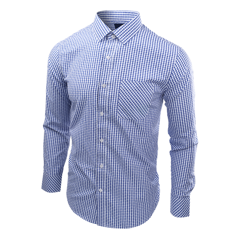 Men’s Official Shirt Classic Checkered Long-Sleeve Shirt. This Stylish Checkered Shirt Is Designed For The Modern Man Who Values Both Comfort And Sophistication Ideal For Both Casual And Semi-Formal O