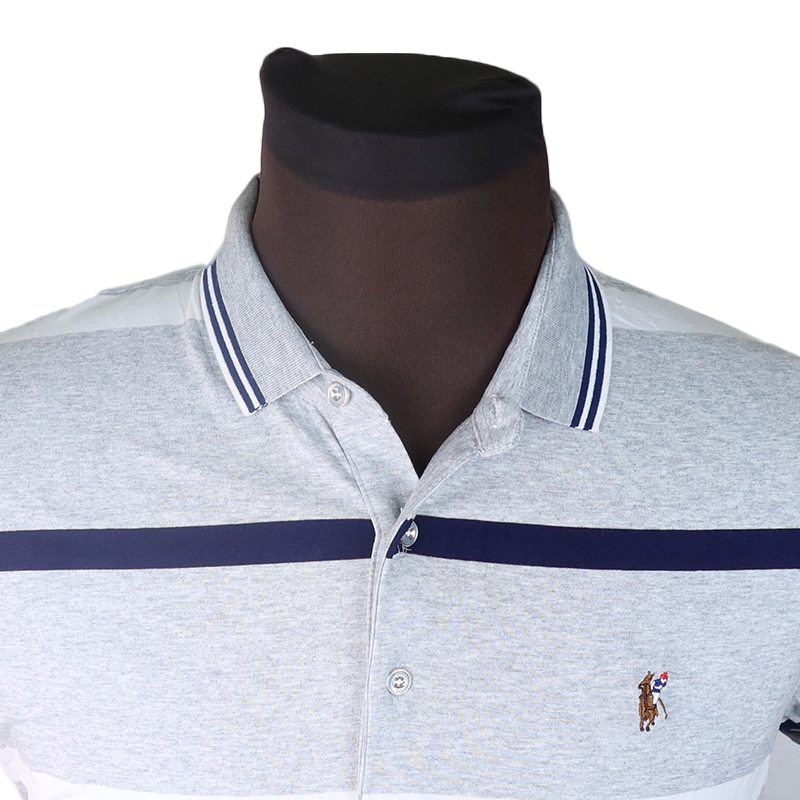 Fashion Men Shirt Slender Striped Men Polo T-Shirts. Made From Cotton Ensures Breathability And Softness, Making It Perfect For All-Day Wear. The Durable Fabric Maintains Its Color And Shape Even Afte