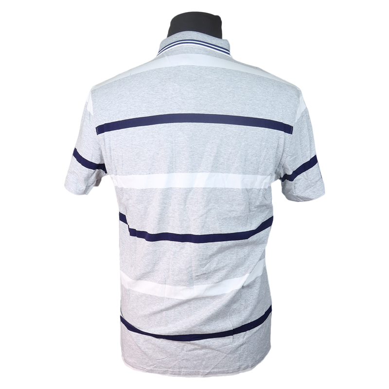 Fashion Men Shirt Slender Striped Men Polo T-Shirts. Made From Cotton Ensures Breathability And Softness, Making It Perfect For All-Day Wear. The Durable Fabric Maintains Its Color And Shape Even Afte
