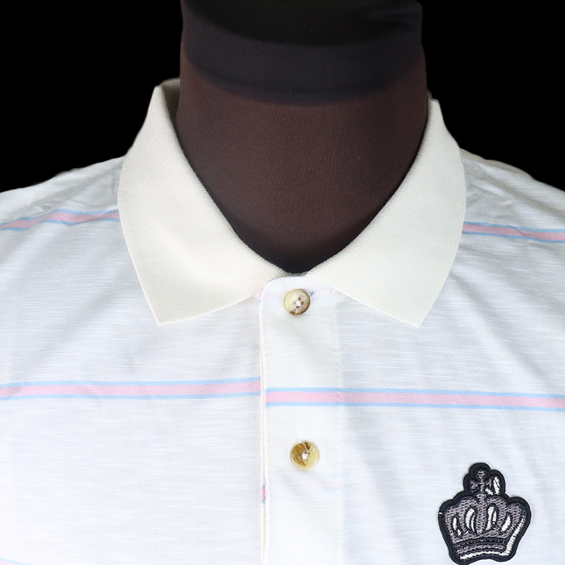Men Shirt Crown Embroidered Men Polo Shirt Is A Stylish Blend Of Elegance And Simplicity, Perfect For Casual Or Semi-Formal Wear Men Top
