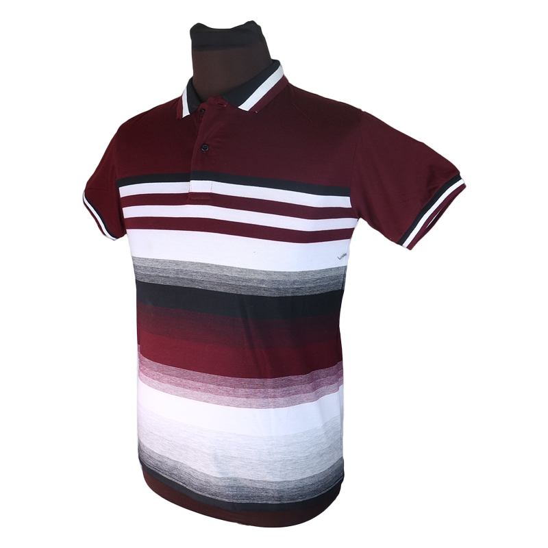 Fashion Upright Slender vertical Stripe Men T-shirt Men Polo T-shirts Summer Breathable Casual Short Sleeve Cotton Shirts Tops for Man Summer Clothing  Embroidery Casual Tops