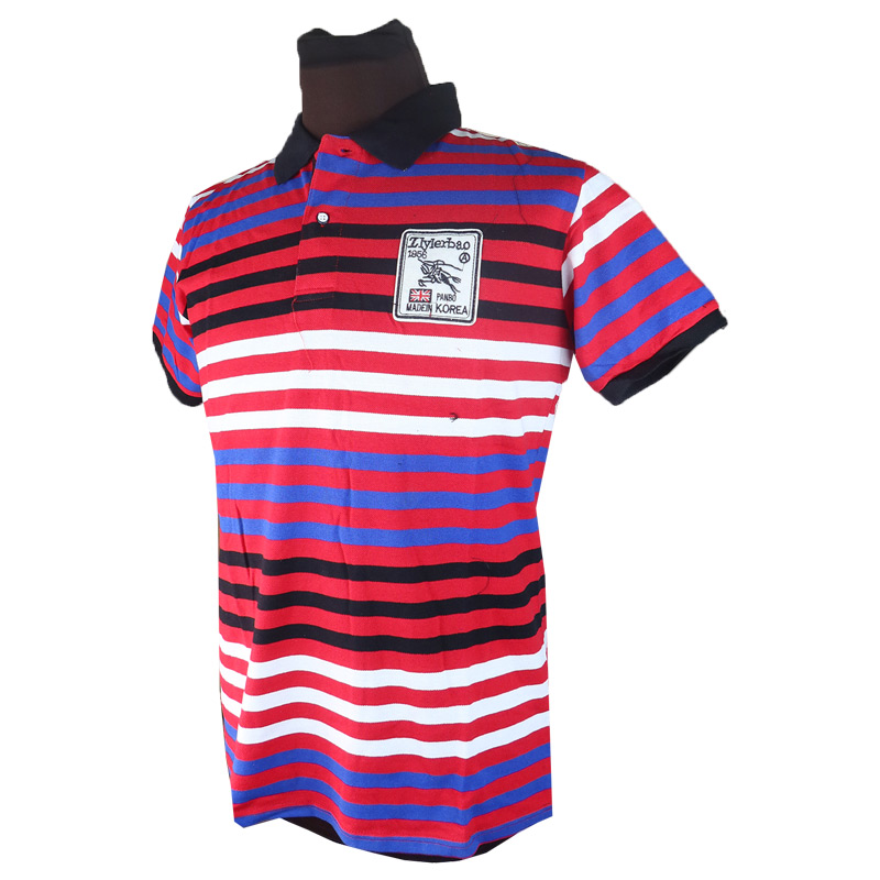 Men Shirt Multiple Colors Stripe Men Polo T-shirts. Their Comfortable Fit Make Them A Go-To Choice For Summer Clothing, While The Simple Yet Elegant Designs Allow For Easy Pairing With Jeans, Chinos,