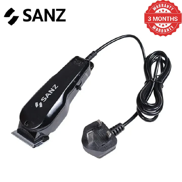 Elevate Your Grooming Routine With The SANZ 2800 Classic Design Professional Electric Hair Clipper & Trimmer Shaving Machine Machine Hair cut Kinyozi Black 15w, Built For Precision, Durability, And Ea