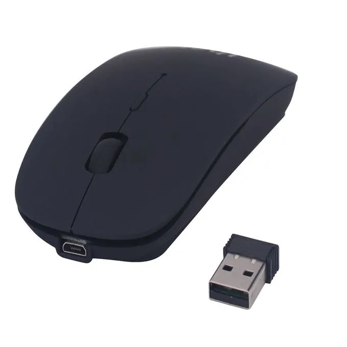 Streamline Your Computing Experience With This Wireless Rechargeable Mouse, Designed For Precision And Convenience, 2.4G Portable Mobile Wireless Mouse with USB Receiver, 3 Adjustable DPI for Noteboo