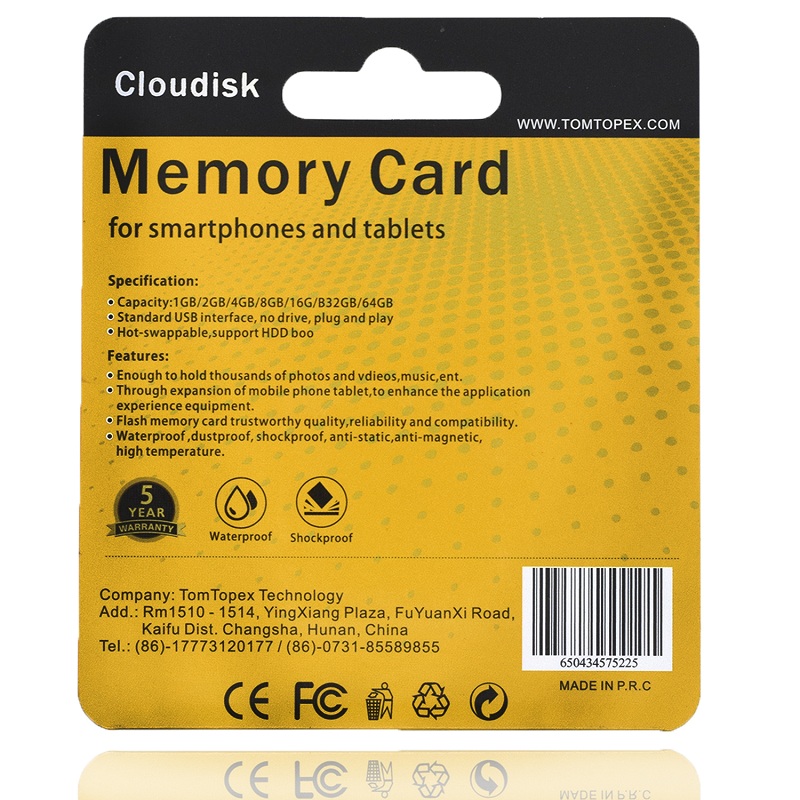 Cloudisk Memory Card 64GB U3 Class 10 Micro SD Card SDXC SDHC Flash TF Card  5 Years Warranty