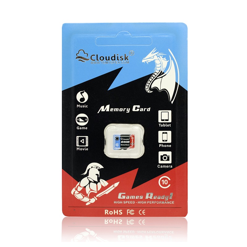 Cloudisk Games Ready Memory Card 64GB Micro sd U1 High Speed Class10 Real Capacity 5 Years Warranty