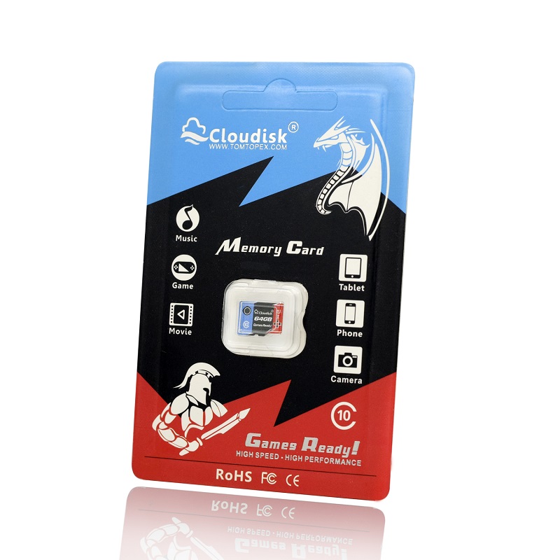 Cloudisk Games Ready Memory Card 64GB Micro sd U1 High Speed Class10 Real Capacity 5 Years Warranty