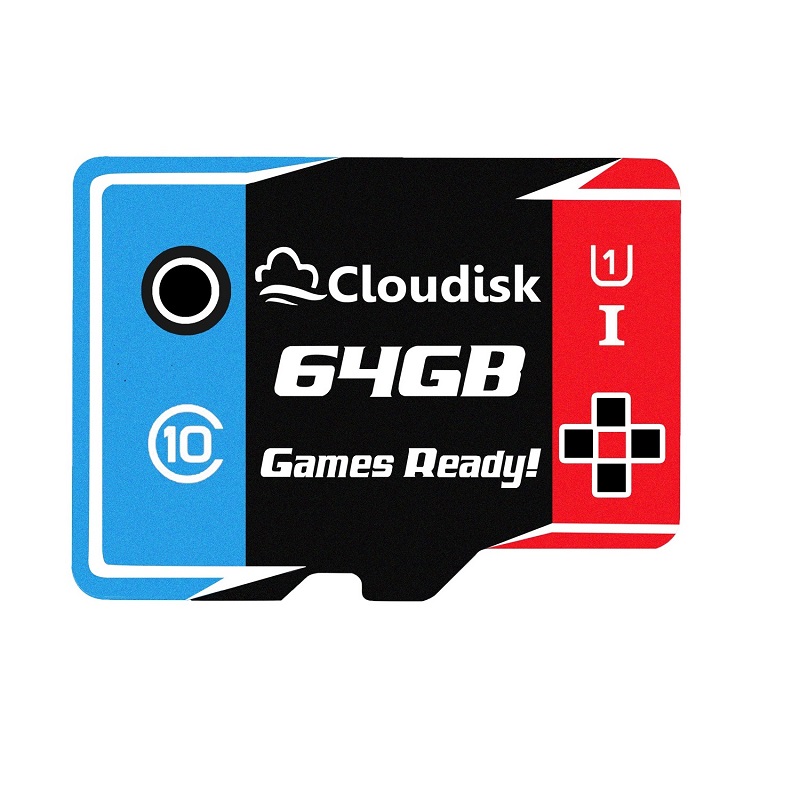 Cloudisk Games Ready Memory Card 64GB Micro sd U1 High Speed Class10 Real Capacity 5 Years Warranty