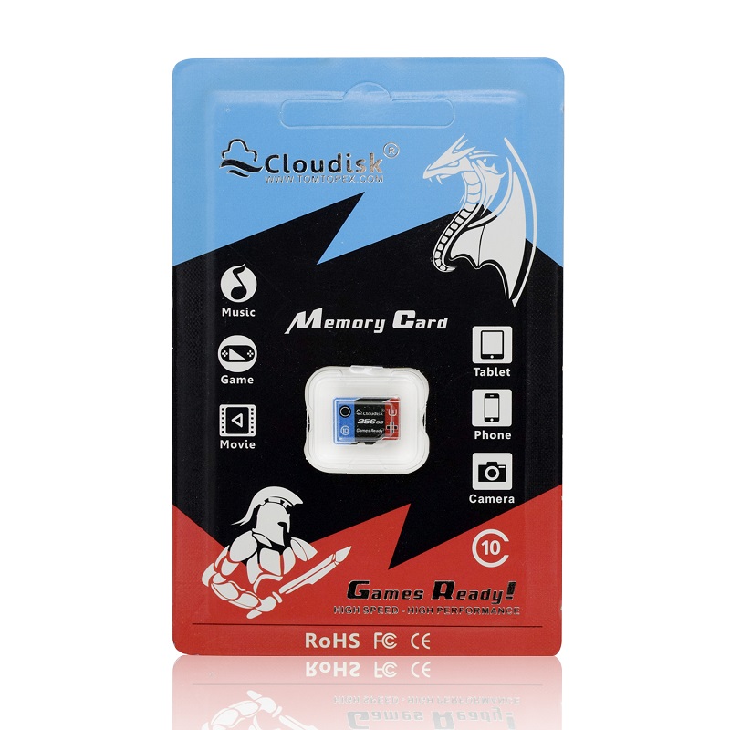 Cloudisk Games Ready Memory Card 256GB Micro sd U3 High Speed Class10 Real Capacity 5 Years Warranty
