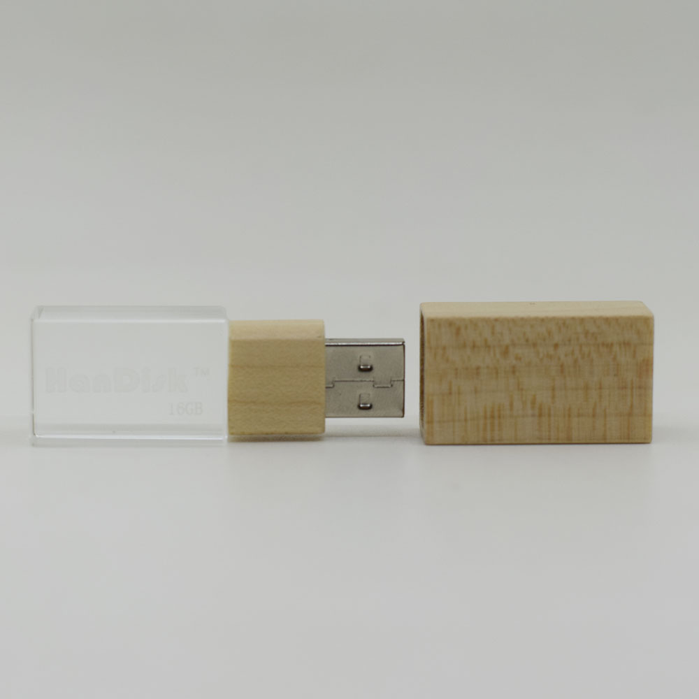 Real Capacity Transparent wooden Flash Drive 64GB 32GB 128GB 16GB 8GB 2GB Usb Pen Drive Memory stick