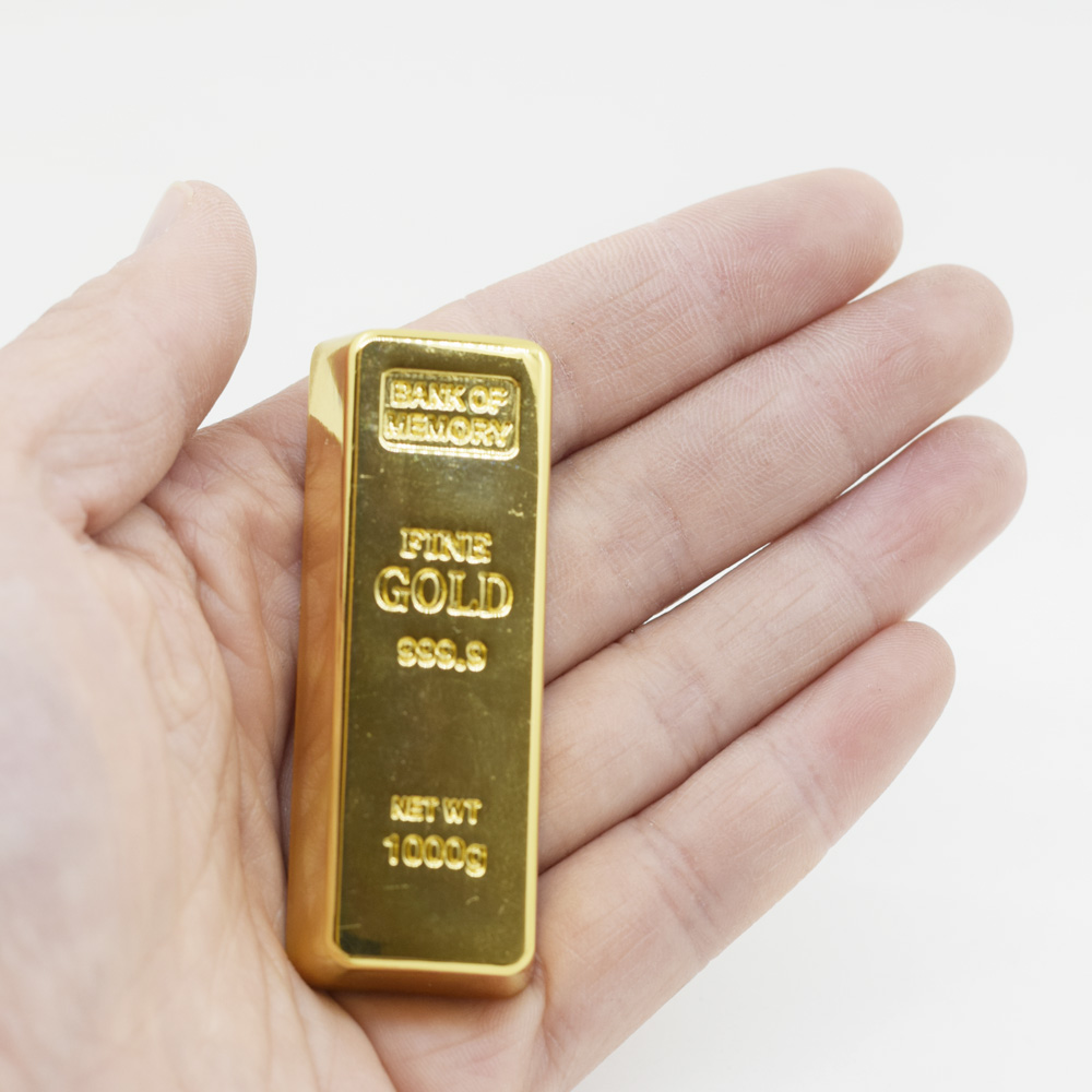 Original Metal Golden USB Flash Drive 32GB USB Pen Drive USB Memory Stick  Real Capacity High Speed