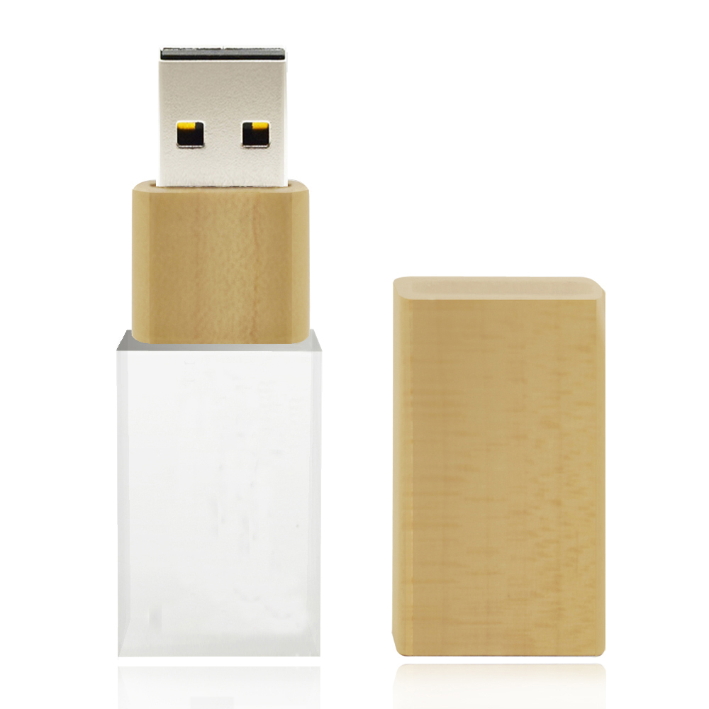 Real Capacity Transparent wooden Flash Drive 64GB 32GB 128GB 16GB 8GB 2GB Usb Pen Drive Memory stick