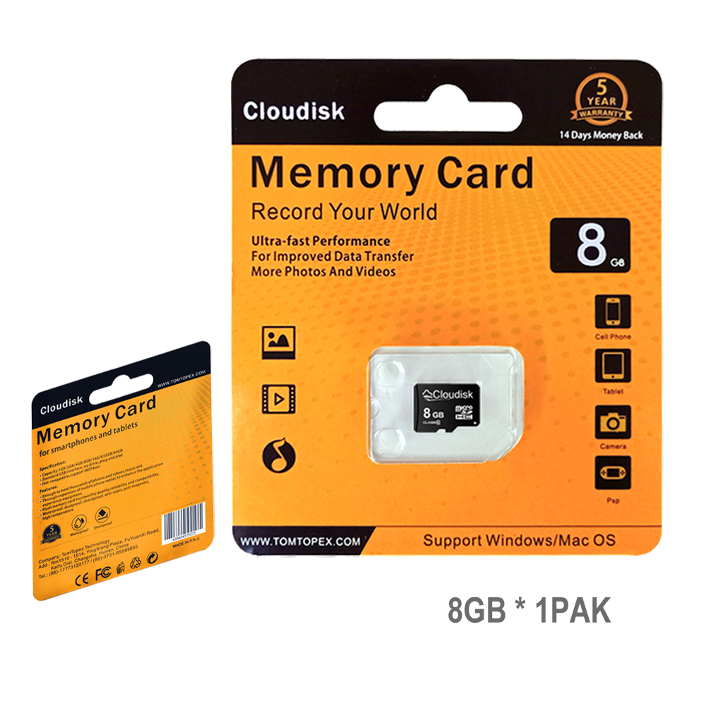 Cloudisk Memory Card 128GB 64GB 32GB 16GB 8GB Micro SD Cards Class 10 Extreme Pro Card Professional  5 Years Warranty