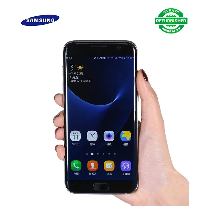 Refurbished Phone Samsung Galaxy S7 Edge G935 Smart Phone 4GB+32GB 12MP 4G LTE Phone Special Offer One Piece (random color)