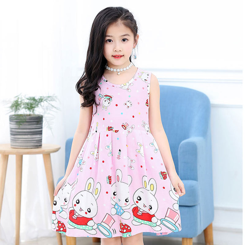 Children's wear 2019 new children's summer cotton dress baby dress dress girl princess dress