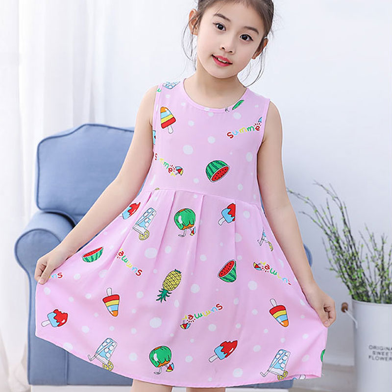 Children's wear 2019 new children's summer cotton dress baby dress dress girl princess dress