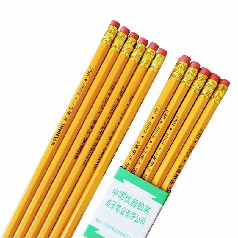 Creative stationery with rubber HB pencil log pupil pencil children prize