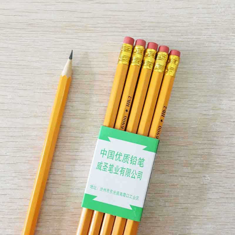Creative stationery with rubber HB pencil log pupil pencil children prize
