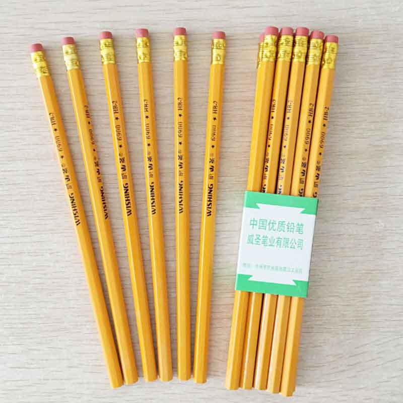 Creative stationery with rubber HB pencil log pupil pencil children prize