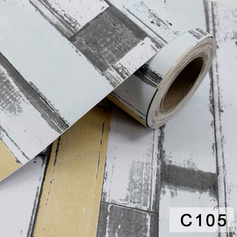 Self-adhesive reinforced vintage 3D brick wall paper for living room bedroom background