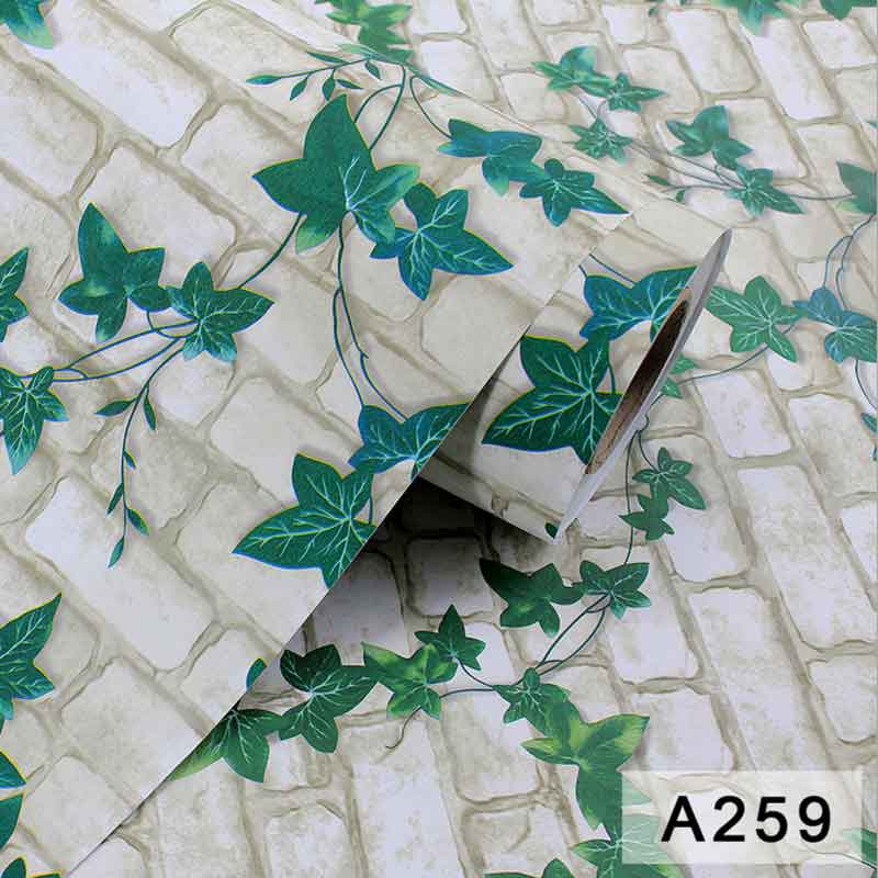 Self-adhesive reinforced vintage 3D brick wall paper for living room bedroom background