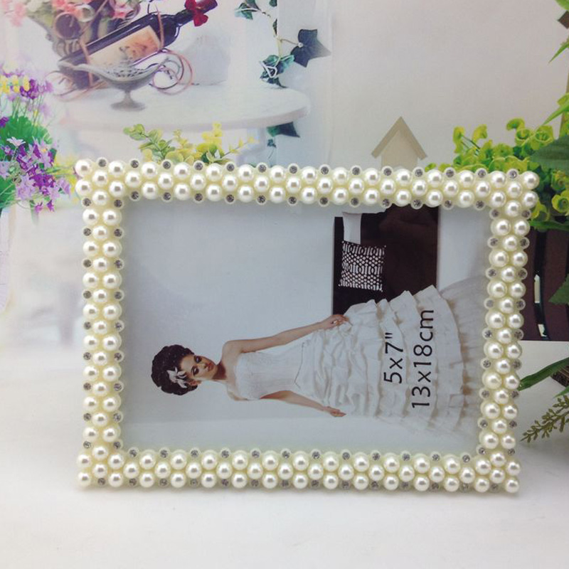 Creative white pearl resin 3 photo frame 6/7/8/10/12/a4 photo frame