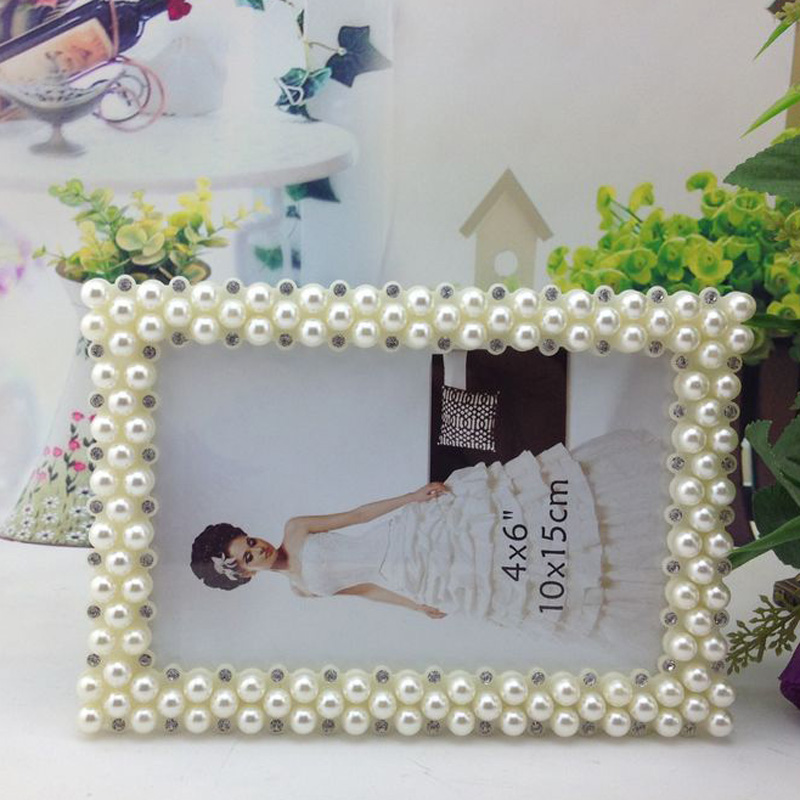 Creative white pearl resin 3 photo frame 6/7/8/10/12/a4 photo frame