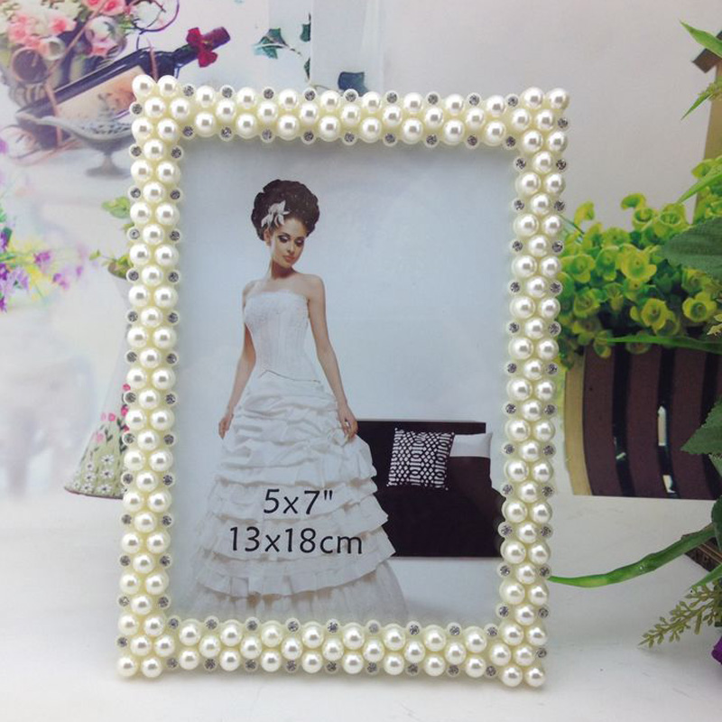 Creative white pearl resin 3 photo frame 6/7/8/10/12/a4 photo frame
