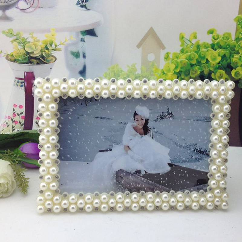 Creative white pearl resin 3 photo frame 6/7/8/10/12/a4 photo frame