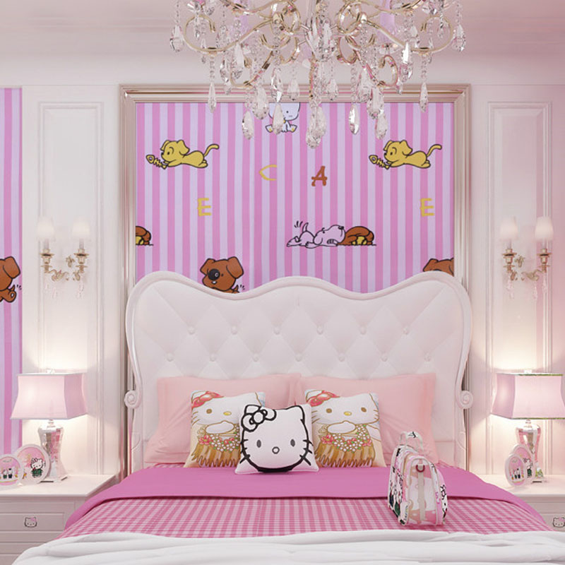 PVC self-adhesive wallpaper cartoon bedroom children room boys and girls wallpaper