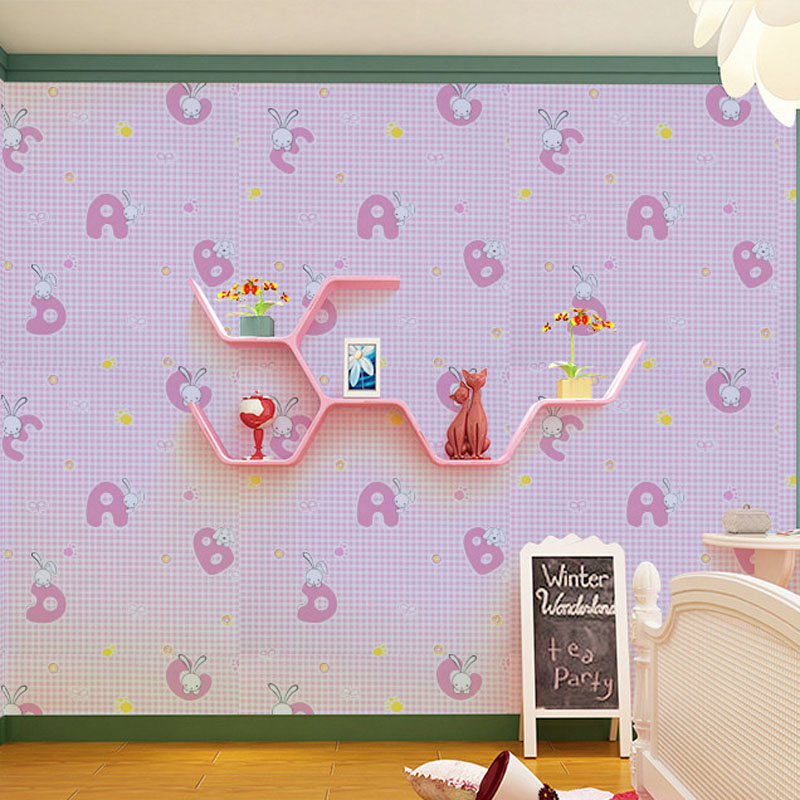 PVC self-adhesive wallpaper cartoon bedroom children room boys and girls wallpaper