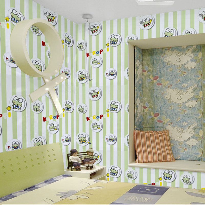 PVC self-adhesive wallpaper cartoon bedroom children room boys and girls wallpaper