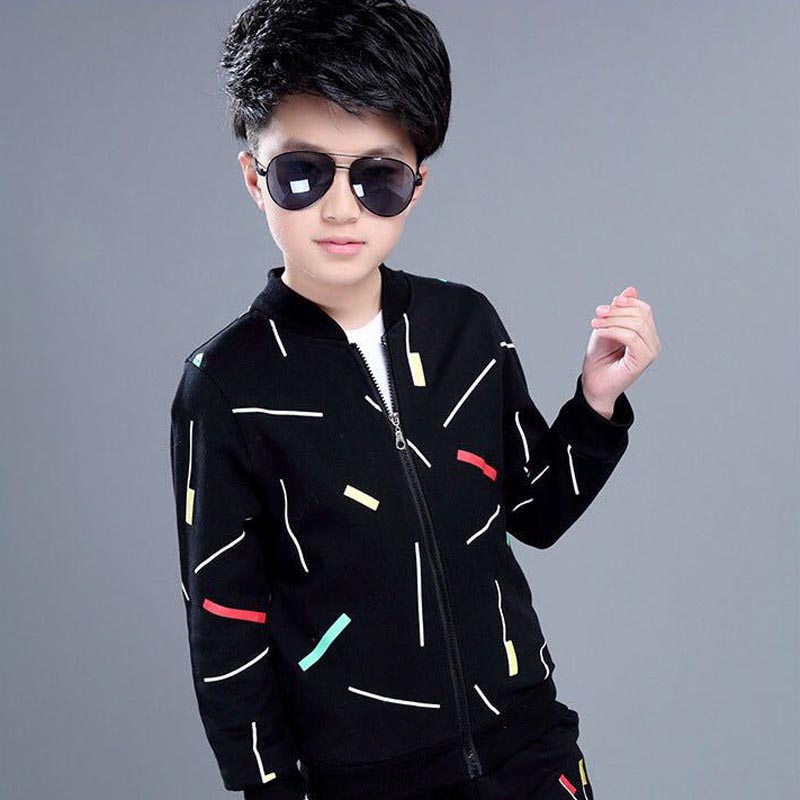 Spring and Autumn wear sports suit, Korean version of the handsome boy&apos;s hoodie suit
