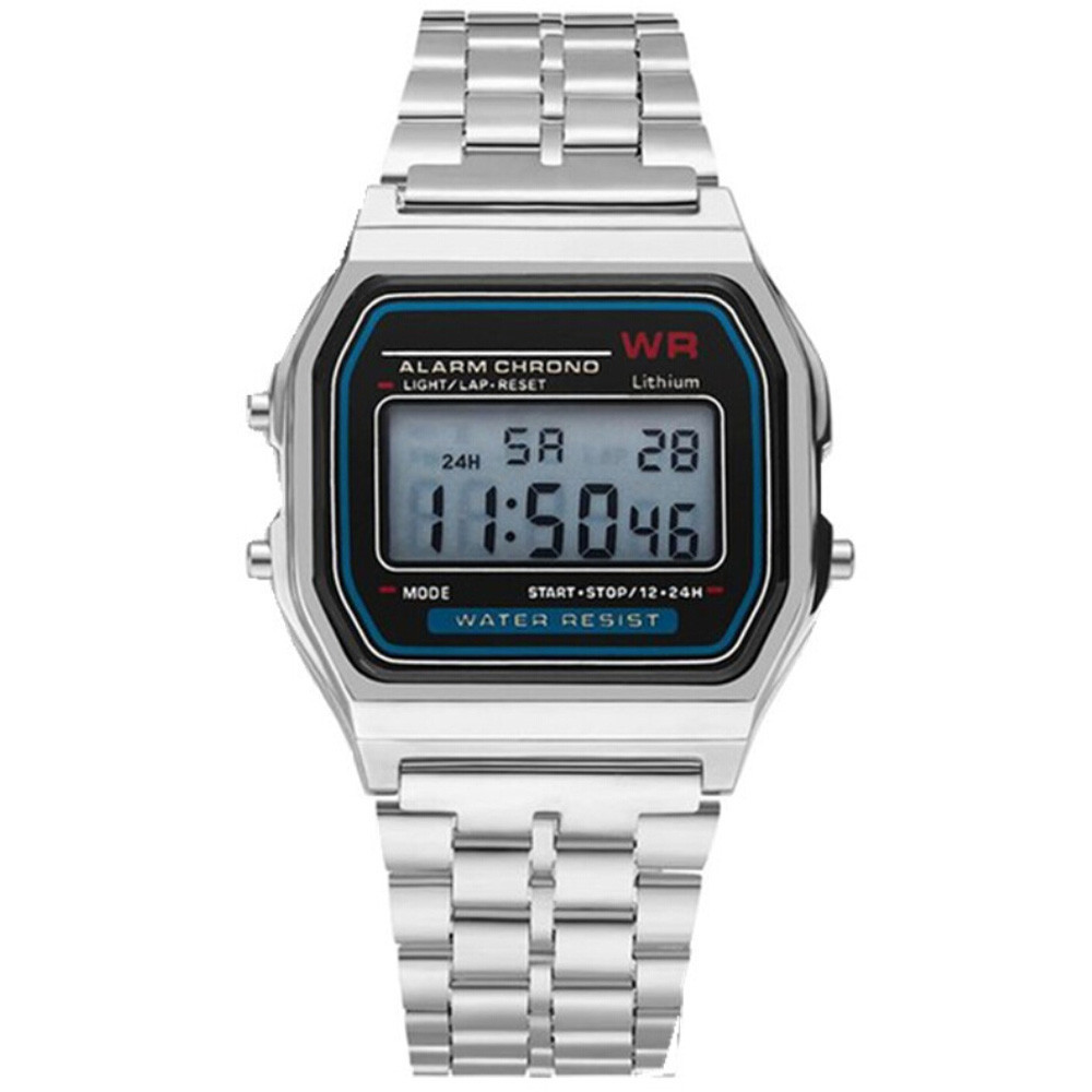 Watches Men Watch Men Fashion Waterproof Electronic Watch with Metal Watchband Watches For Men