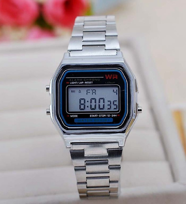 Watches Men Watch Men Fashion Waterproof Electronic Watch with Metal Watchband Watches For Men