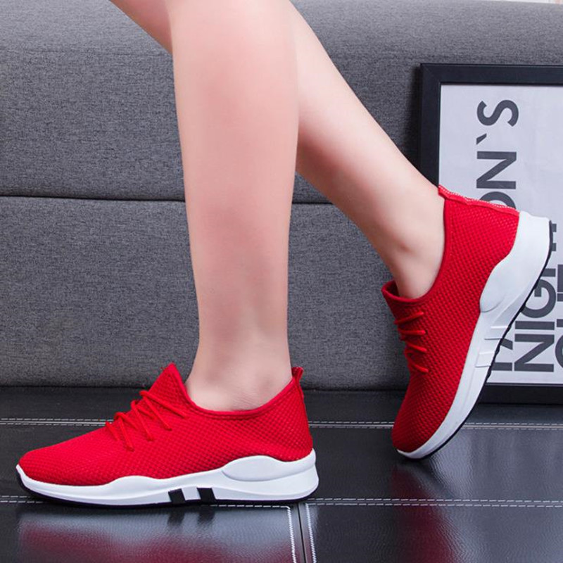 Shoes Women Shoes Ladies Athletic Fashion  Running Shoes Breathable Lace-Up Sneakers Women