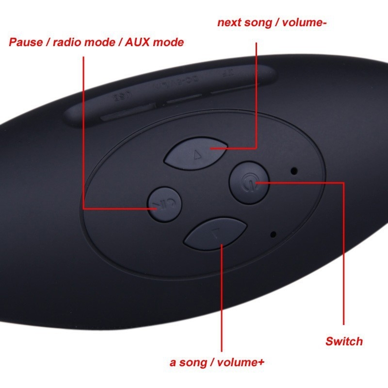 Portable Bluetooth Speaker Outdoor Camping Loudspeaker Car Stereo Music Olive Mini Wireless Speakers black 7