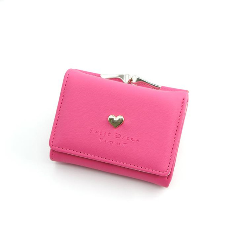 Handbags Ladies Leather Clutch Bifold Short Wallet Card Holder Purse Handbags Women Wallets Ladies
