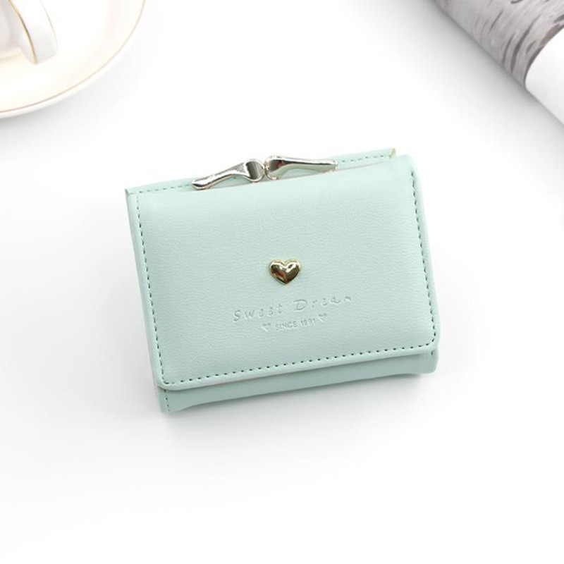 Handbags Ladies Leather Clutch Bifold Short Wallet Card Holder Purse Handbags Women Wallets Ladies
