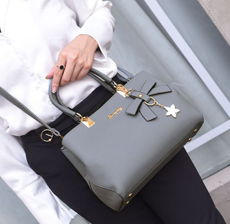 Handbags Ladies Handbags Women Bag Single Shoulder Bag Lady&apos;s Handbag With Recreational Oblique Bow