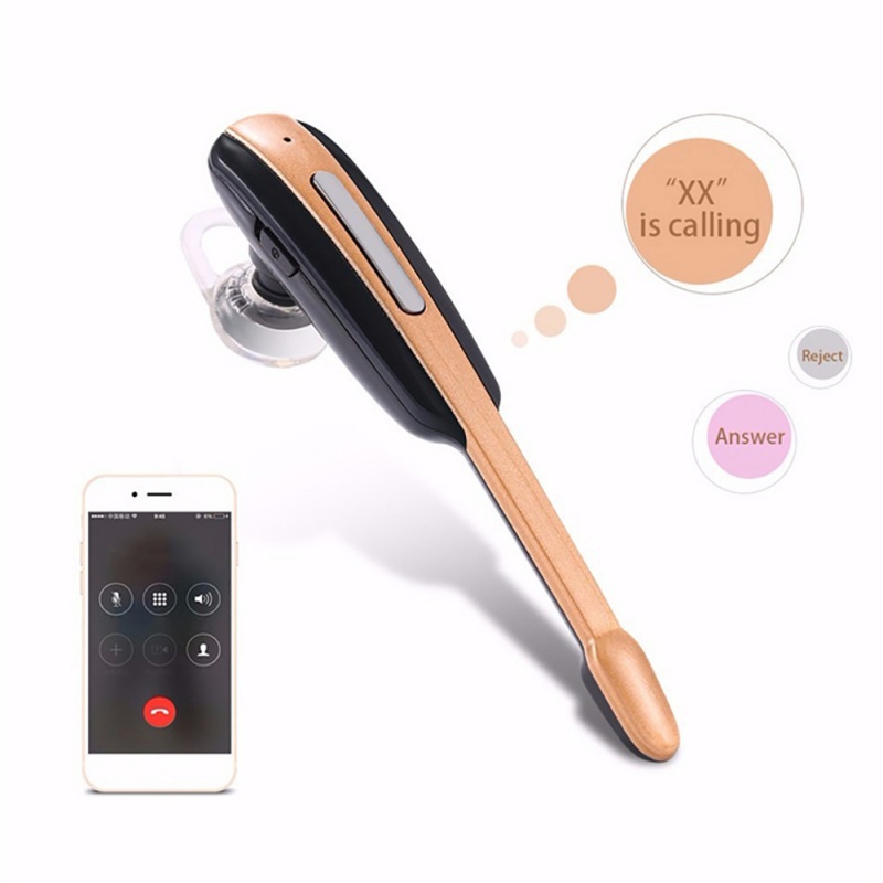 Bluetooth Earphones HM1000 Litchi Ear-hanging 4.1 Motion Stereo Bluetooth Headset