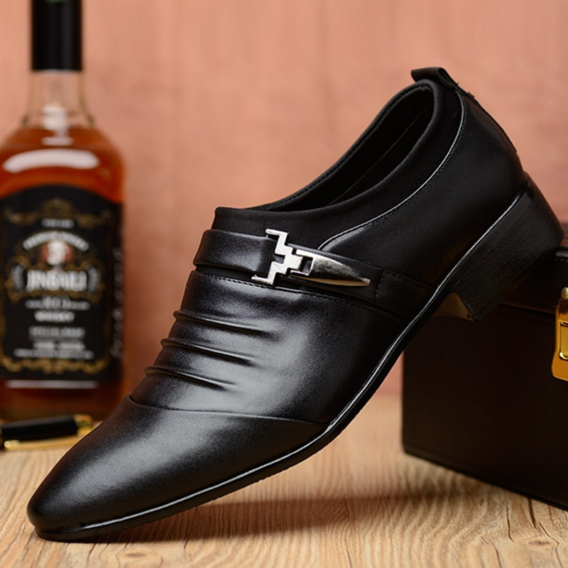 Formal Leather Shoes Men Business Leisure Kenya Black Friday Men&apos;s British Top Leather Shoes For Men