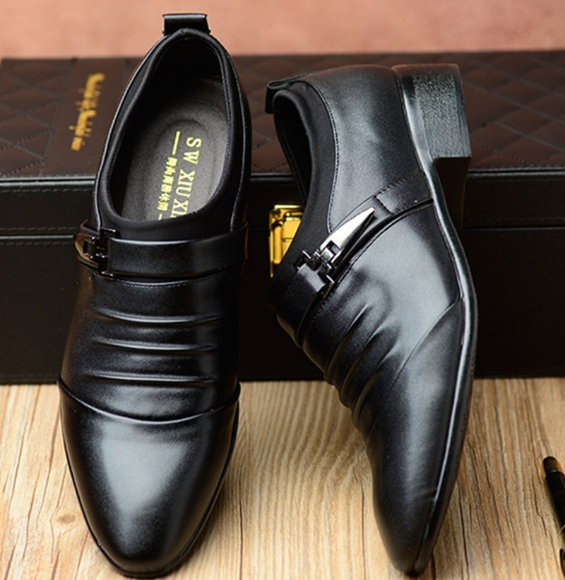 Formal Leather Shoes Men Business Leisure Kenya Black Friday Men&apos;s British Top Leather Shoes For Men