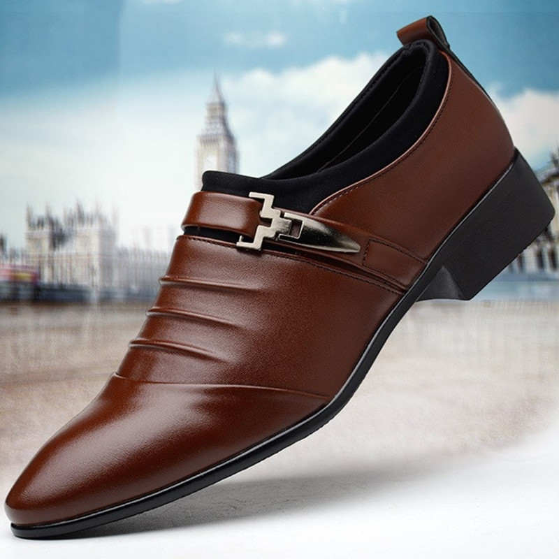 Formal Leather Shoes Men Business Leisure Kenya Black Friday Men&apos;s British Top Leather Shoes For Men